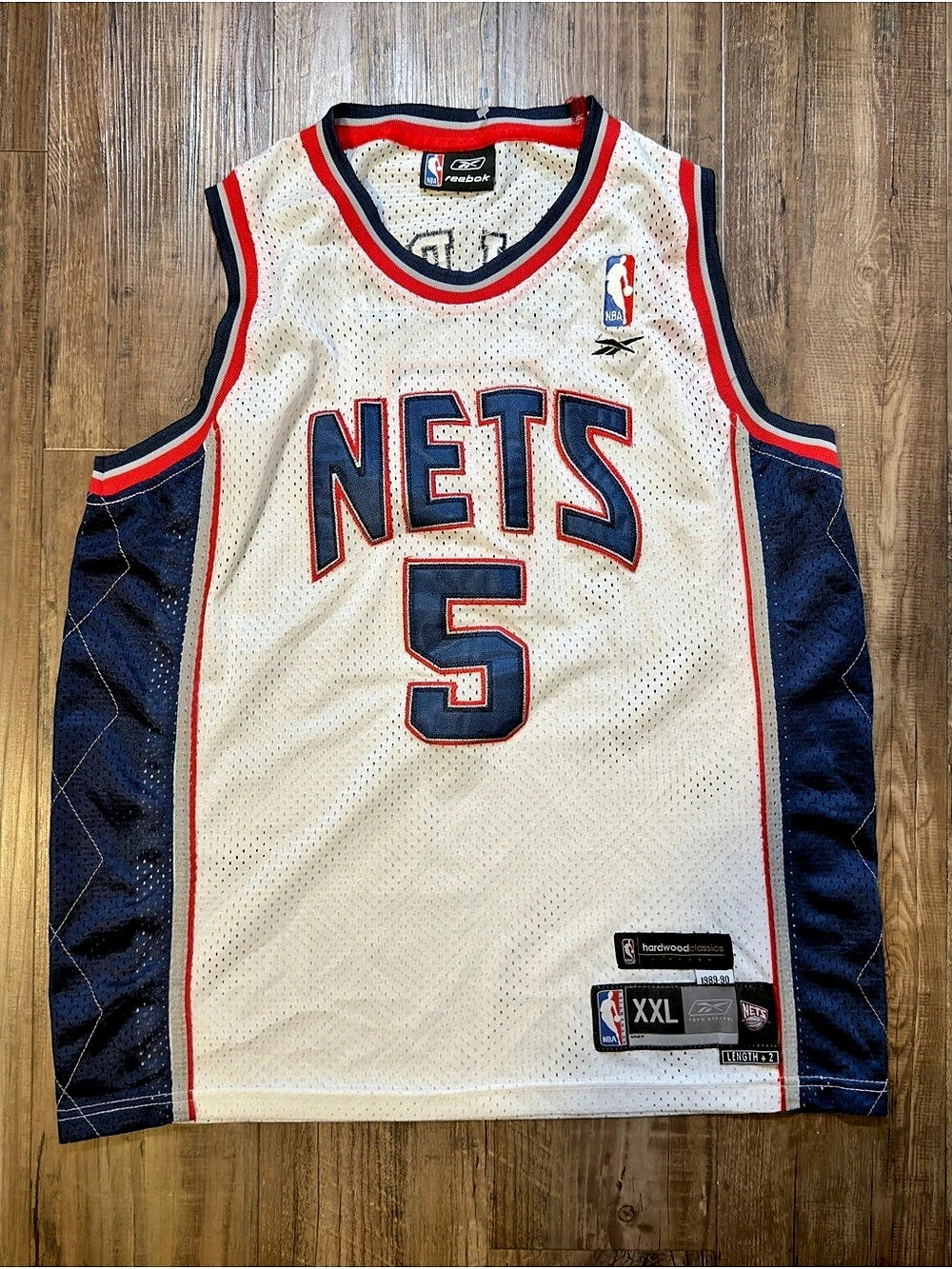 Hardwood Classics Kidd 5 NBA Nets Jersey XXL fit medium